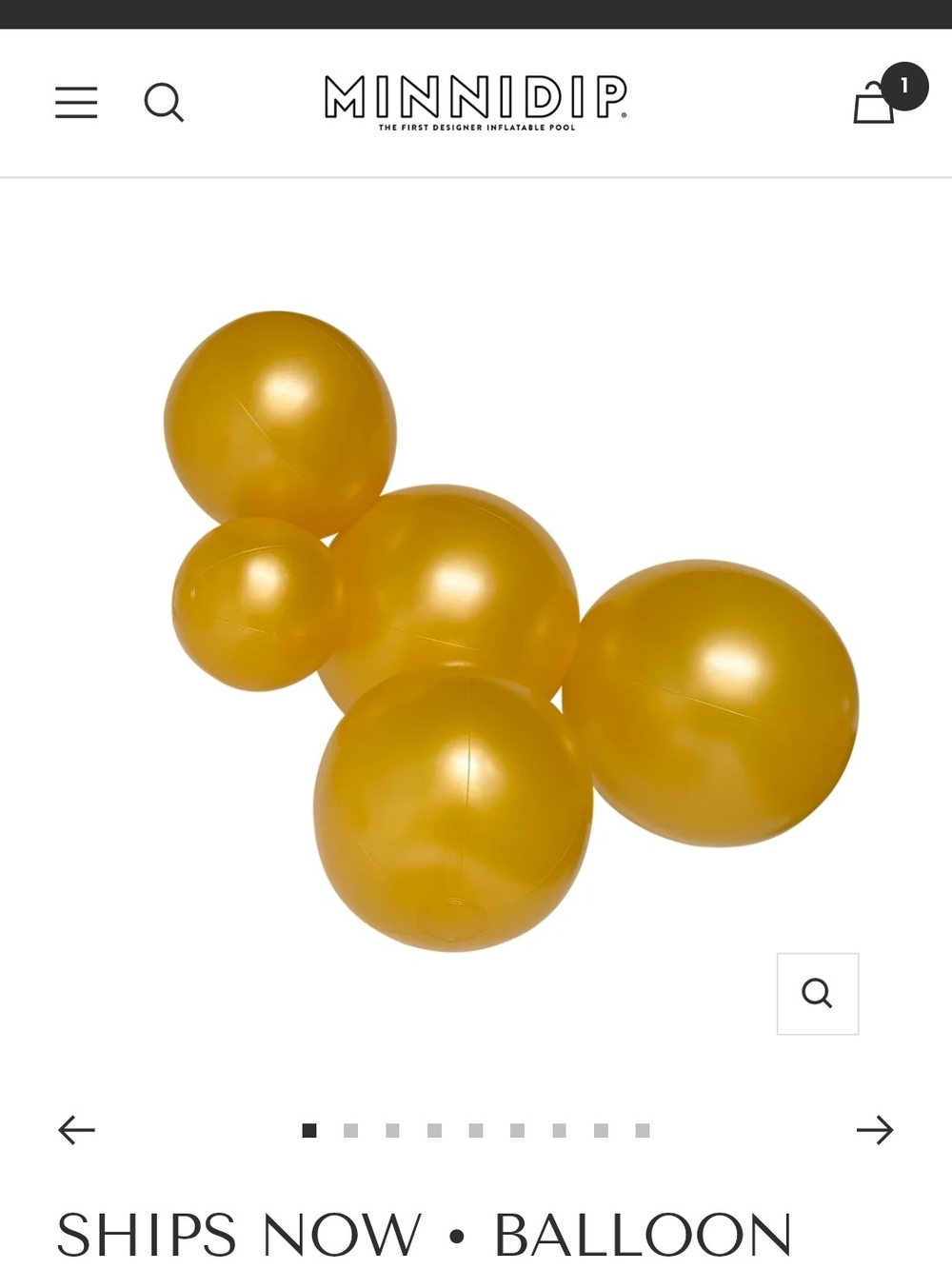 SET OF 6 colors Minnidip BALLOON Cluster: 5 CLUSTER BUNDLE - Picture 2 of 6